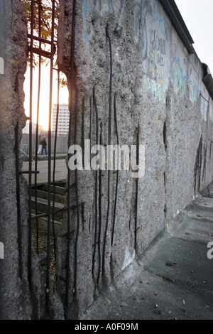 Berliner Mauer Niederkirchnerstraße, Berlin Stockfoto