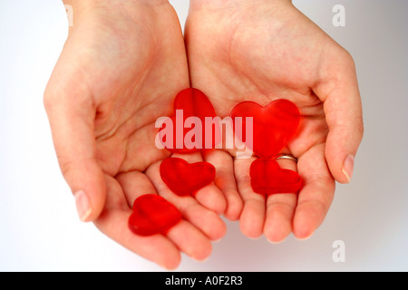 Holding-Bonbons Stockfoto