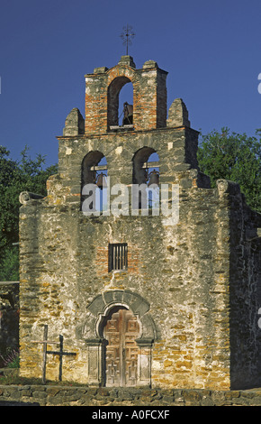 Mission San Francisco De La Espada, San Antonio, Texas, USA Stockfoto