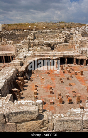 Öffentliche Bäder Zypern Kourion Ruinen. Haus des Eustolios Stockfoto