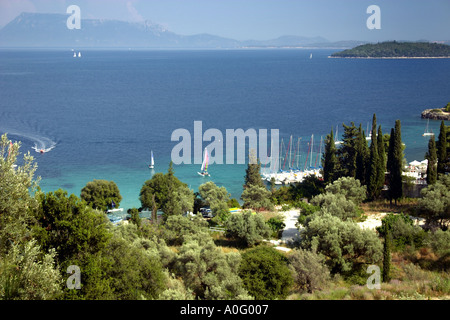 Lafkarda Küste View Griechenland Stockfoto