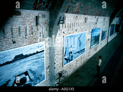 Peking, China - Fabrik 798 Space ist Galerie für zeitgenössische Künstler in Dashanzi Art District im Nordosten der Stadt Stockfoto