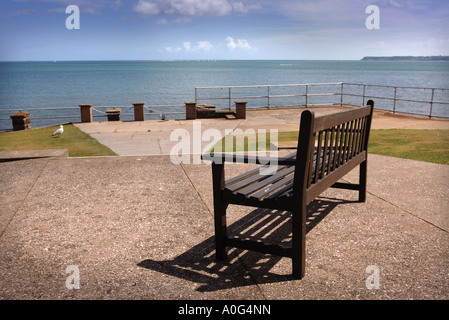 MEERBLICK VON DER TERRASSE AN DER REDCLIFFE HOTEL PAIGNTON DEVON UK Stockfoto