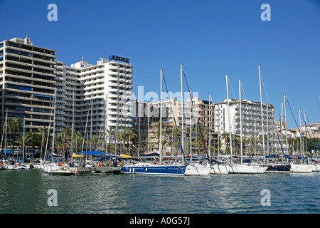 Hafen und Stadt Palma de Mallorca-Mallorca-Spanien Stockfoto