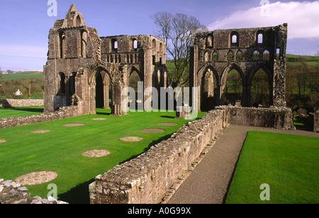 Die ruinösen Reste der Dundrennan Abbey betreut von Historic Scotland in der Nähe von Kirkcudbright Dumfries und Galloway Scotland UK Stockfoto