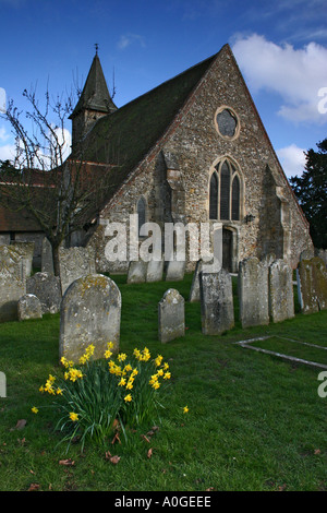 St. Thomas ein Becket Kirche Warblington Havant Hampshire Stockfoto