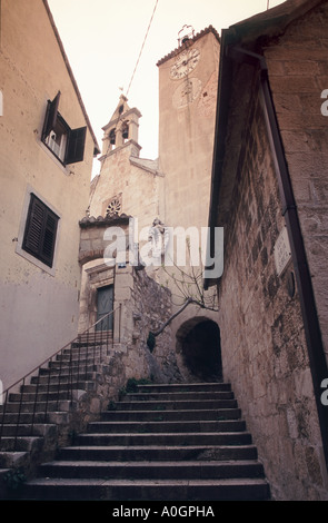 Subic-Straße in der Stadt Omis, Dalmatien, Kroatien Stockfoto