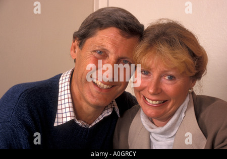 Porträt mittleren gealterten Brautpaar Stockfoto