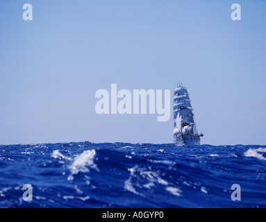 TALL SHIP ex KAIWO MARU JAPAN Stockfoto