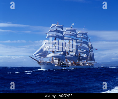 TALL SHIP ex KAIWO MARU JAPAN Stockfoto