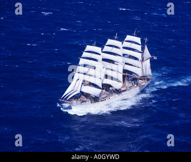 TALL SHIP ex KAIWO MARU JAPAN Stockfoto