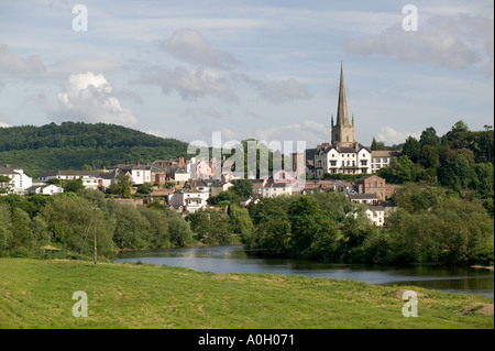 Fluss Wye Ross am Wye Hereford Worcester England Stockfoto