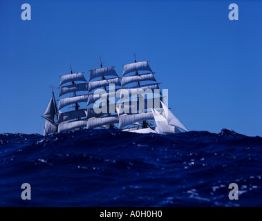 TALL SHIP ex KAIWO MARU JAPAN Stockfoto