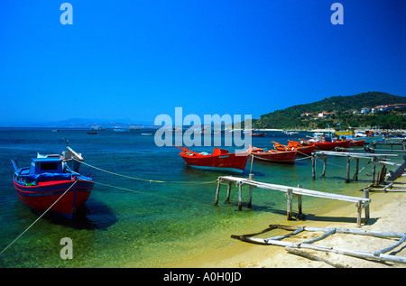 Ouranopolis Strand Chalkidiki Griechenland Stockfoto
