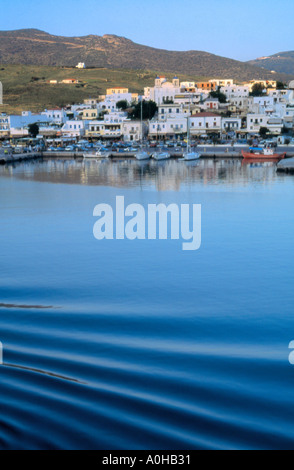 Gavrion und dem Hafen Andros Griechenland Stockfoto