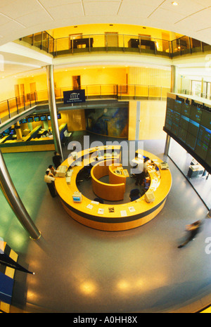 Barcelona Börse Europa Spanien Katalonien Catalunya Börse Borsa De Barcelona Trading Floor Stockfoto