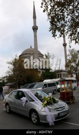 muslimische islamische Hochzeit Türkei Islam Auto Zeremonie Moschee Stockfoto