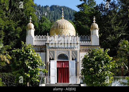 Maurischer Kiosk in Linderhof Park, Oberbayern, Deutschland Stockfoto