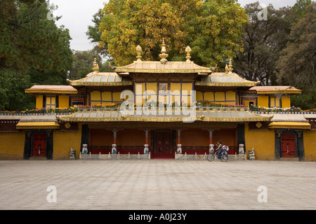 Die Norbulingka. Die Dalai Lamas ehemalige Sommerpalast in Lhasa in Tibet autonome Region von China Stockfoto