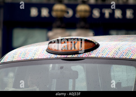 London Taxi schwarz Stockfoto