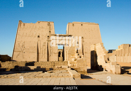 Tempel des Horus in Edfu in Ägypten Stockfoto