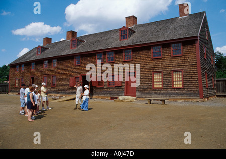 Maine, ME, Neuengland, Down East, Augusta Old Fort Western, 1754 kostümierte Führer gebaut, ME042, ME042 Stockfoto