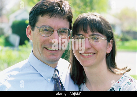 Porträt von ein paar Lächeln Stockfoto