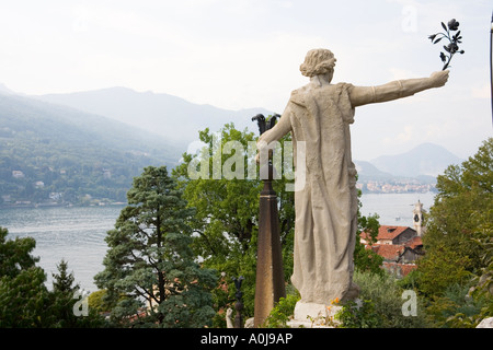 Isola Bella Lake Maggiore Piemont Piemonte Italien eine der Borromäischen Inseln berühmt für schöne malerische Aussicht Stockfoto