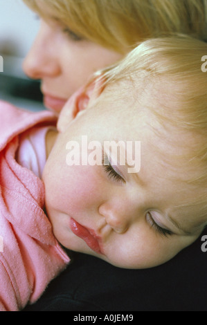 Porträt einer Mutter und baby Stockfoto