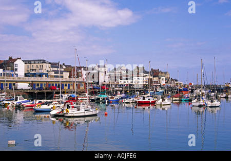 Boote im Hafen von Bridlington East Yorkshire England Stockfoto