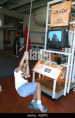 Cleveland Ohio, Great Lakes Science Center, Zentrum, Kinder-Hands-on-Museum, Geschichte, Sammlungen, Ausstellungssammlung ausstellen, fördern, Produkte herstellen Stockfoto