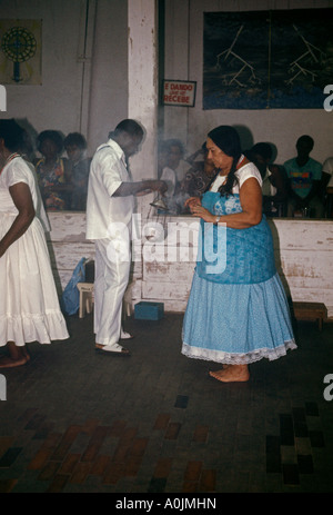 Candomblé-Zeremonie, Gottesdienst, spiritistischen, Priester, Rio de Janeiro, Bundesstaat Rio de Janeiro, Brasilien, Südamerika Stockfoto