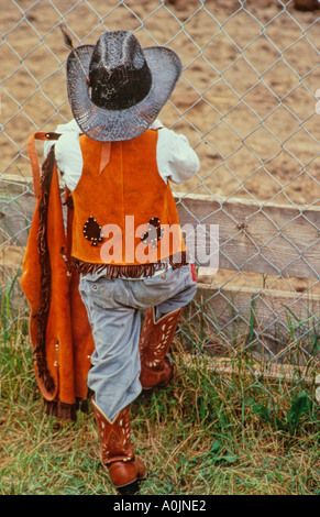 Kleiner Cowboy Stockfoto