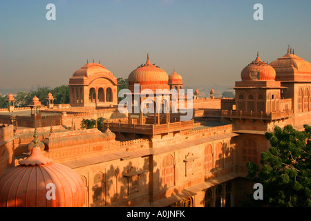 Das Laxmi Niwas Palace, auch bekannt als die Lalgarh Palace Hotel, Bikaner, Rajasthan, Indien Stockfoto