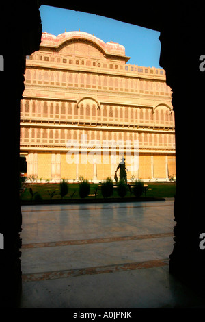 Lalgarh Palace auch bekannt als das Laxmi Niwas Palace Hotel, Bikaner, Indien Stockfoto