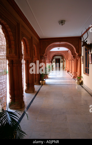 Lalgarh Palace auch bekannt als das Laxmi Niwas Palace Hotel, Bikaner, Indien Stockfoto