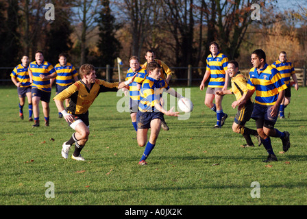 Rugby Union auf Club-Ebene, Leamington Spa, Warwickshire, England, UK Stockfoto