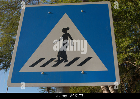 Kreuzung Straßenschild Luang Prabang Laos Stockfoto