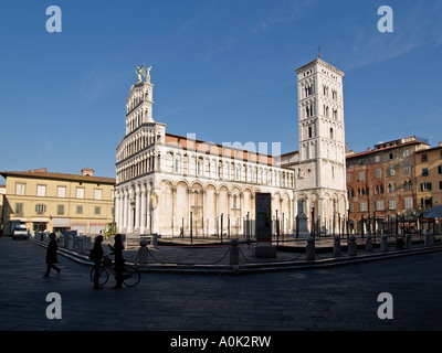 San Michele in Foro Kirche Lucca Toskana Italien Stockfoto