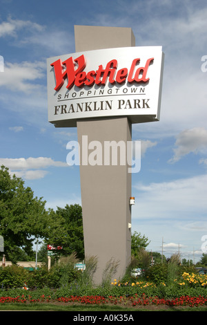 Toledo Ohio, Westfield Shoppingtown, Einkaufszentrum, Informationen, Nachricht, werben, Banner, Ankündigung, Ankündigung, Eingang, Vorderseite, OH0619040089 Stockfoto