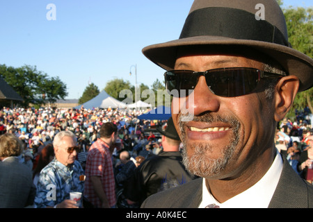 Toledo Ohio, Internationaler Park, öffentlichkeit, Erholung, Art Tatum Jazz Heritage Festival, Festivals Messe, Konzert, Freizeit, Unterhaltung Nachbar, Tradition, Publikum Stockfoto