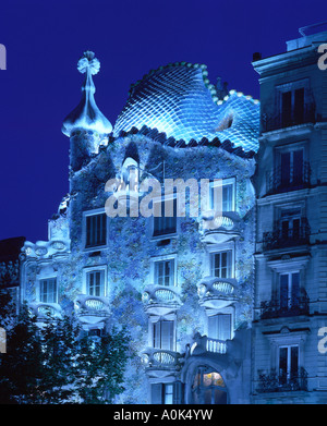 Casa Batllo Barcelona Spanien Stockfoto