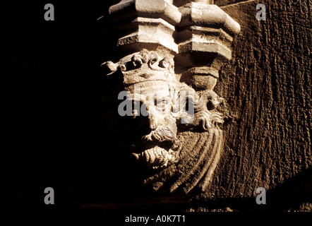 König Wasserspeier, Kathedrale La Seu, Barri Gòtic Barcelona Stockfoto