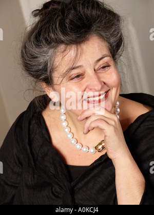 Porträt der Frau Maroeska Metz ein berühmter niederländischer Designer Künstler Stockfoto