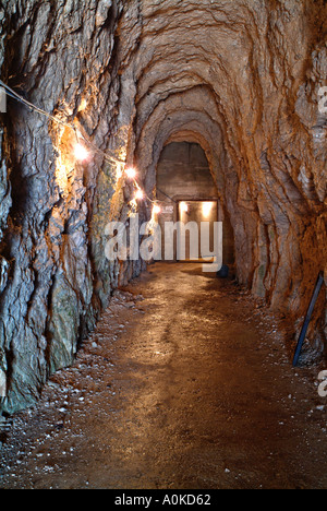 Eingang zu einem geheimen Tunnel-System gebaut im Pljesevica Gebirge an der Grenze von Kroatien und Bosnien Stockfoto