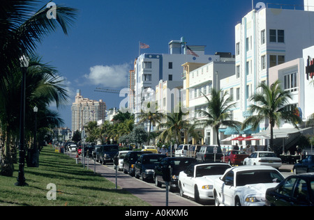 Art-Deco-Hotels am South Beach, Miami, Florida Stockfoto