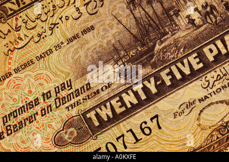 alten 1942 Ära ägyptischen Banknote DCSA 0712 Stockfoto