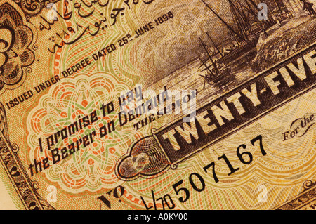 alten 1942 Ära ägyptischen Banknote DCSA 0713 Stockfoto