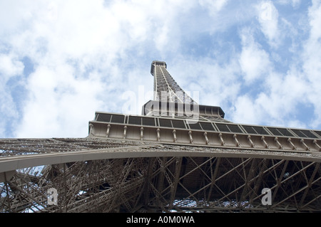 Blick auf den Eiffelturm in paris Stockfoto