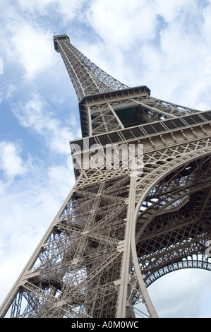 Blick auf den Eiffelturm in paris Stockfoto